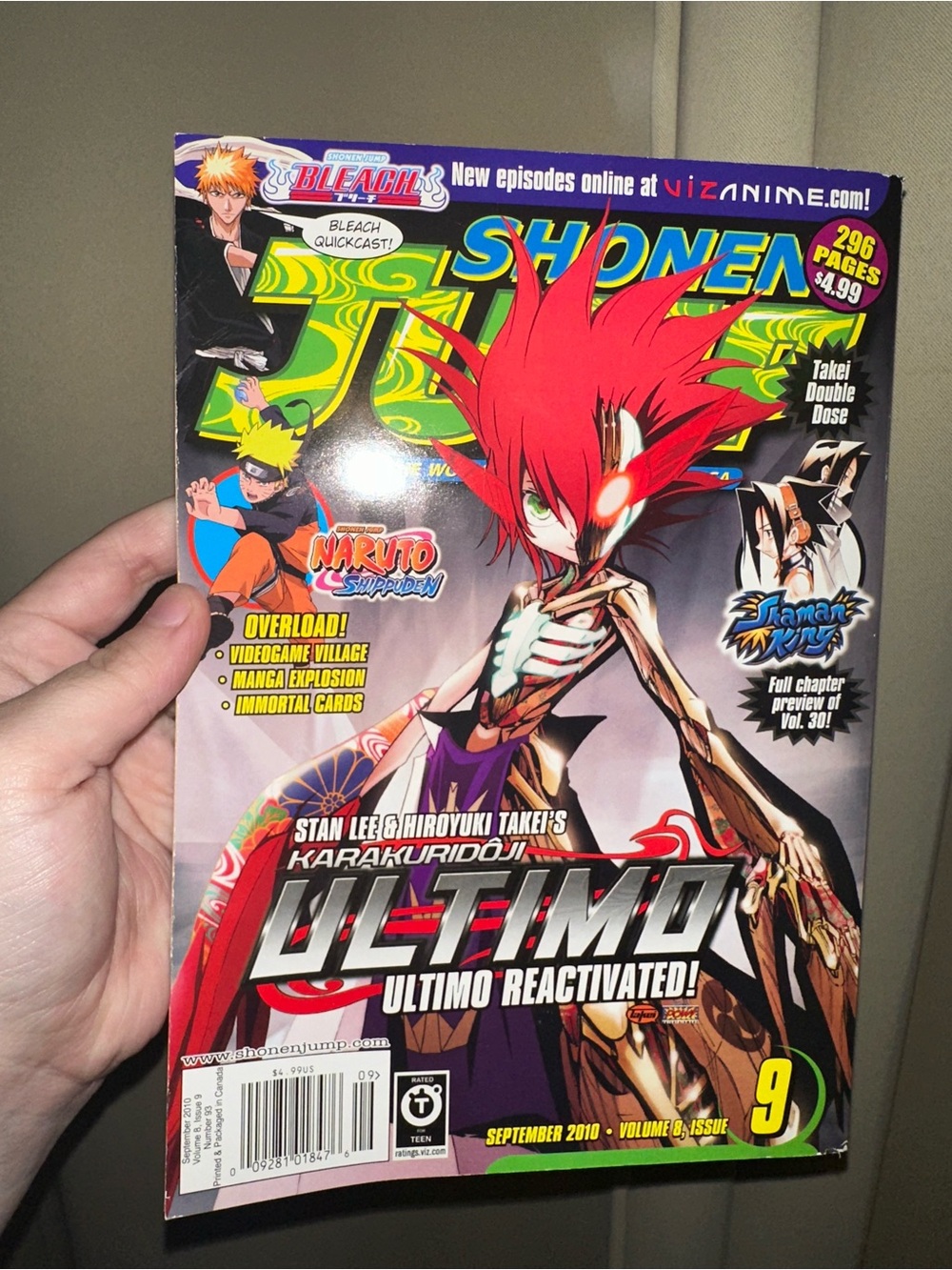September 2010 issue of Shonen Jump magazine (Volume 8, Issue 9) WITH CARD